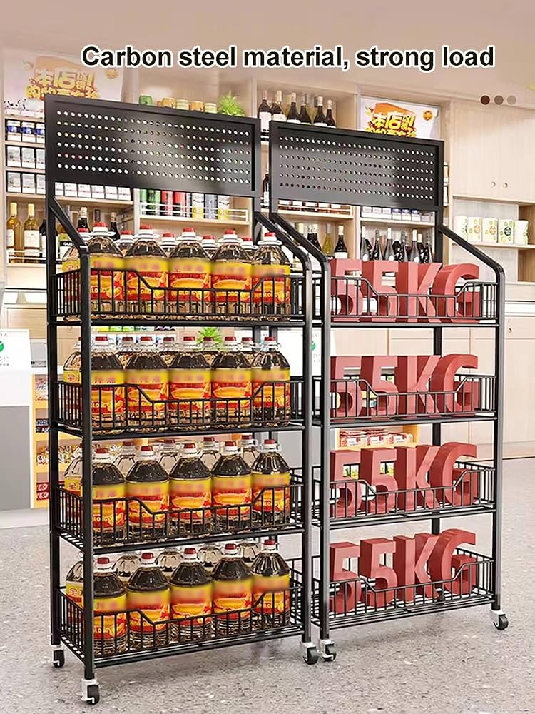 陳列棚 Amazon｜3/4/5段スーパーマーケット陳列棚、スナック棚