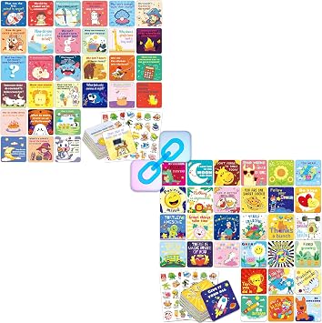 zheyistep 320PCS Lunch Notes Bulk 150 Joke Cards for Kids Lunch Box Jokes + 150 Inspirational Cards Funny Pun Cards with 320 Cute Stickers