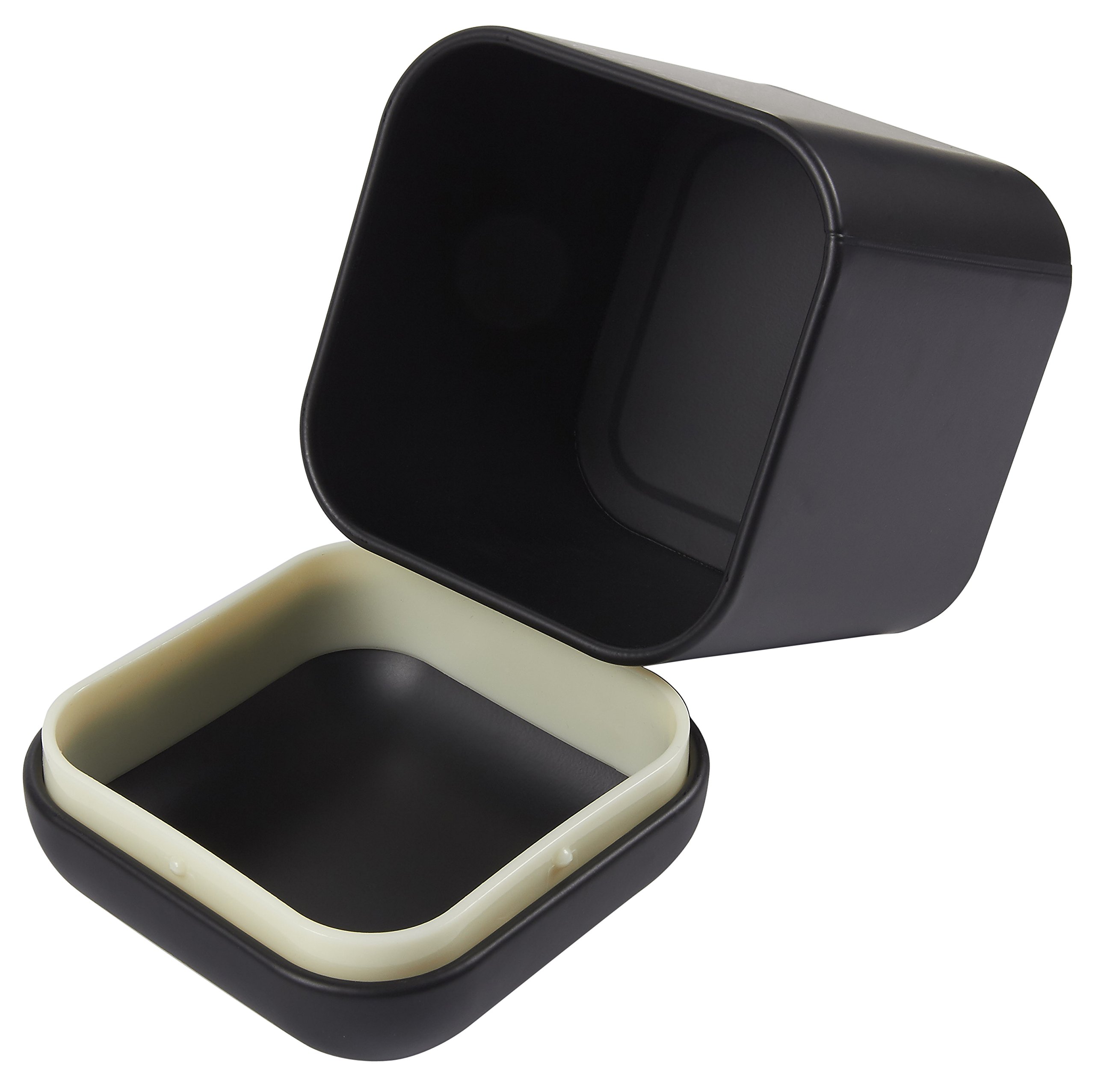 Juvale 2Piece Black Flour and Sugar Containers for Countertop Storage