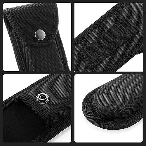Miniatura 6 de Funda de nailon para cuchillos de bolsillo, bolsa multiherramienta de 4 pulgadas, funda plegable para cinturón de cuchillo con cierre a presión y