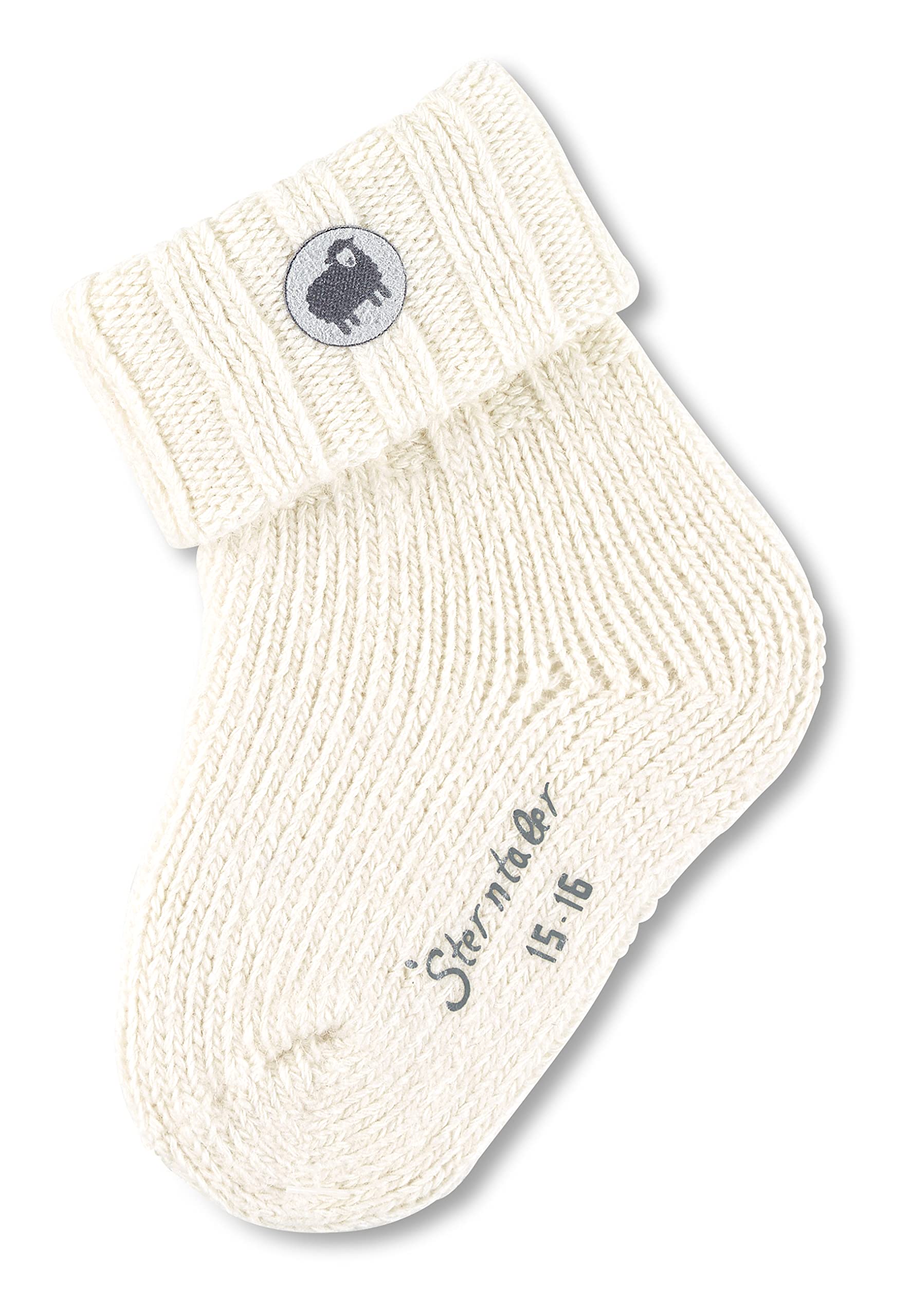 Sterntaler Unisex Infant Cremeweiß Baby Girls Baby-Söckchen Socks, Ecru, 16
