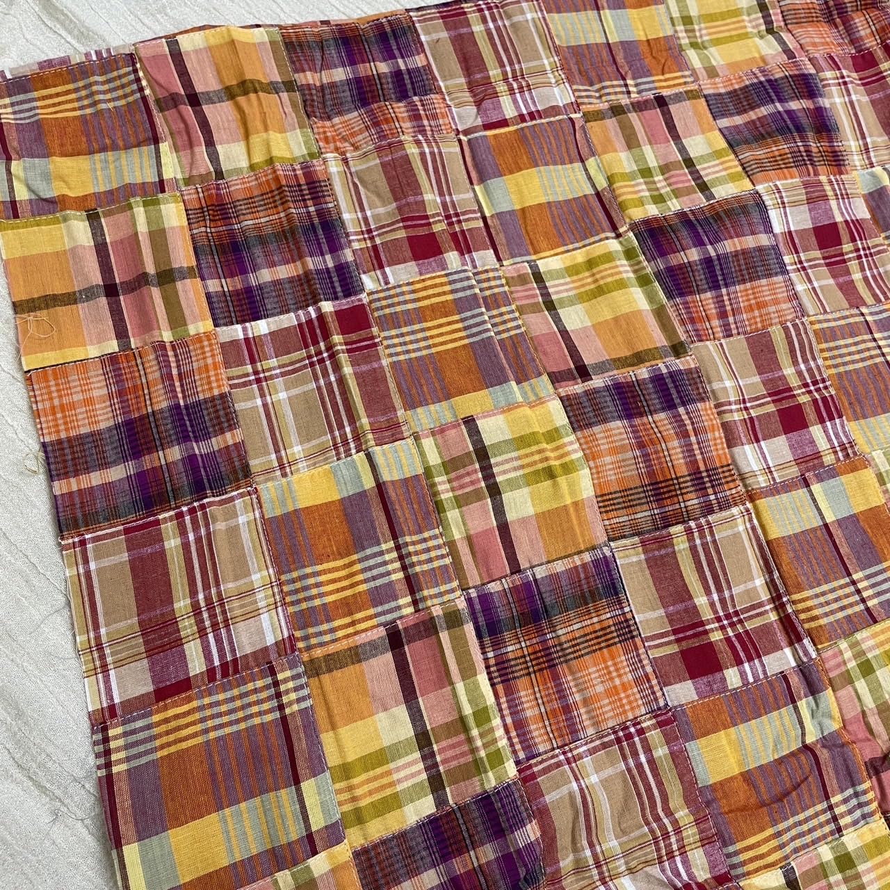 Amazon | パッチワーク生地 布 マドラスチェック柄 インド綿 長50cm  
