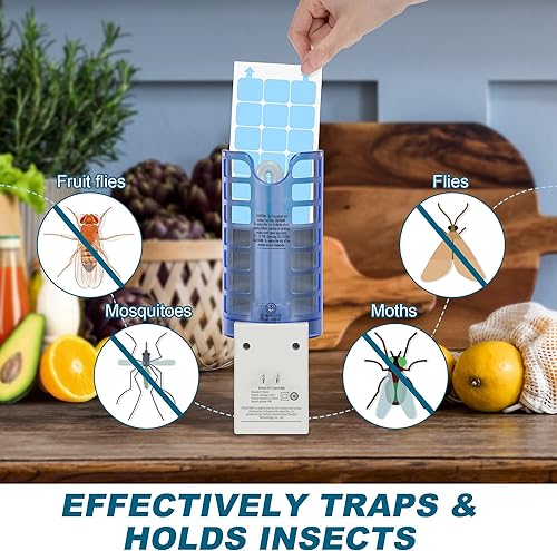 Miniatura 3 de Qualirey Paquete de 30 Recambios Tarjetas Adhesivas Compatibles con Dynatrap DT3009 DT3019 DT3039 230093 Tarjetas Adhesivas Pegosas para Trampa de