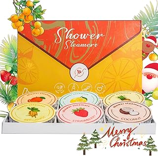 Shower Steamers Aromatherapy - Valentine's Day Gift for Women, 6 Pack Shower Steamer for Women with Natural Ingredients & Eucalyptus Essential Oil Home Spa, Yellow