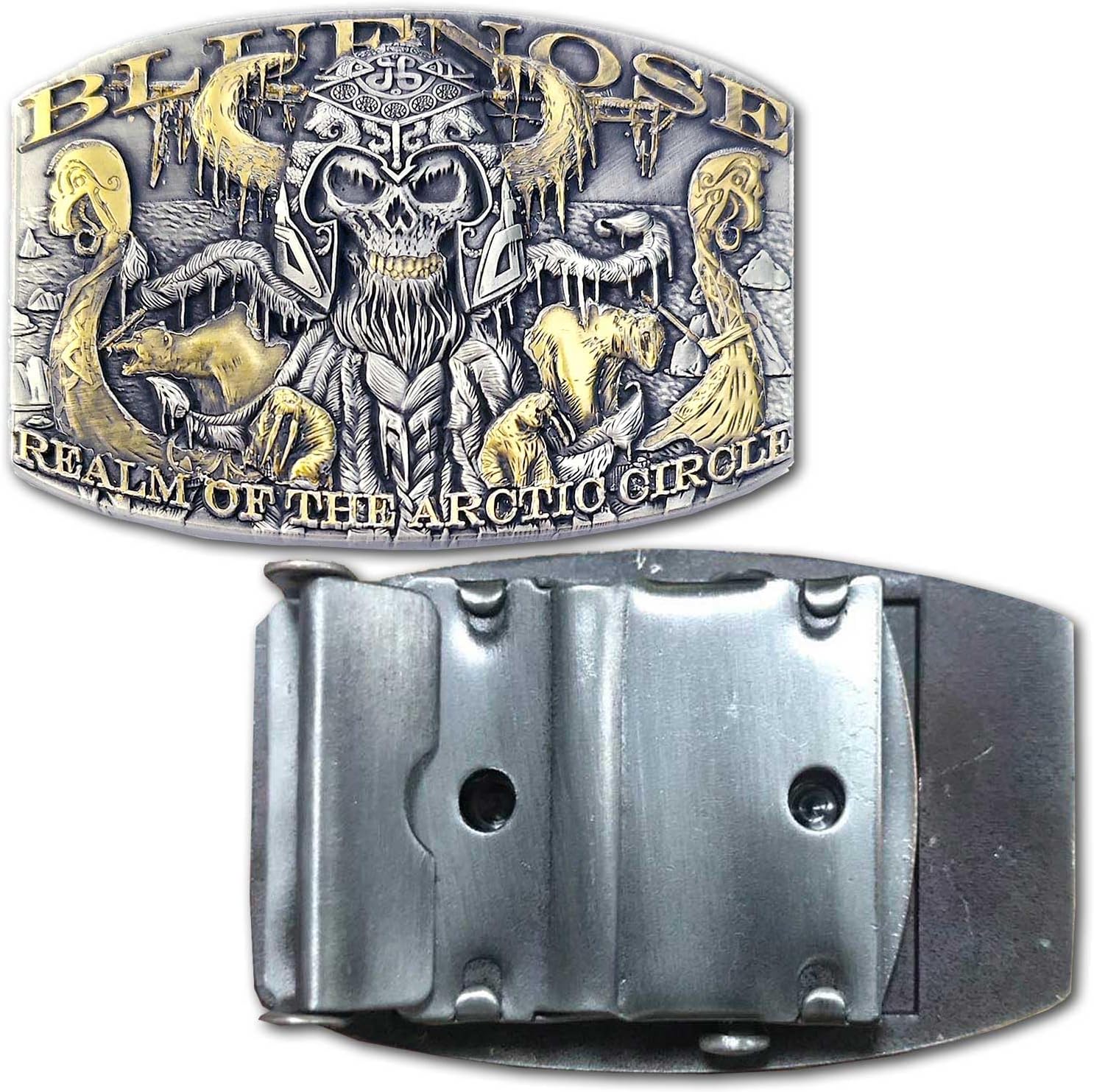 Bluenose Realm of the Arctic Circle Sailor Coastie Veteran Belt Buckle