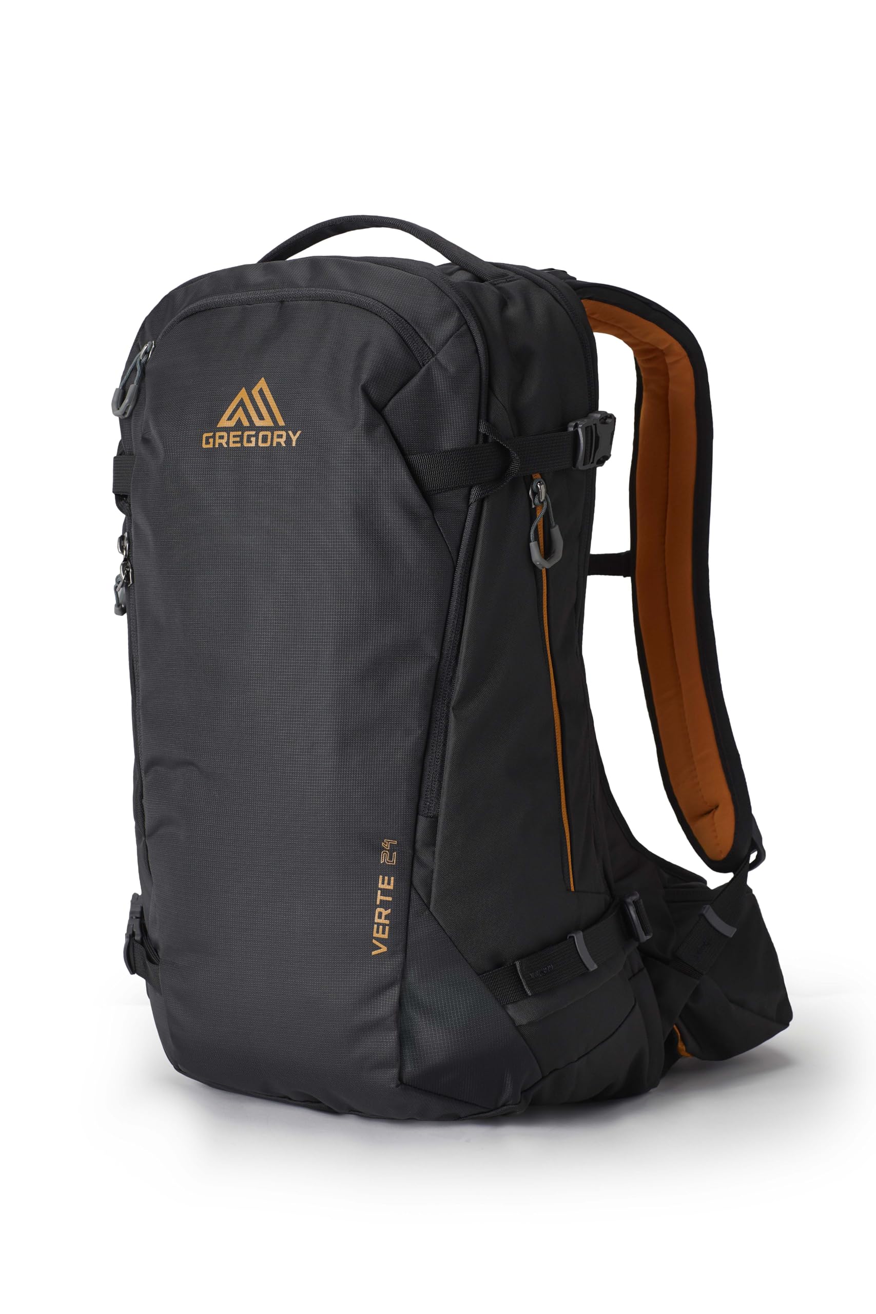 Gregory Alpine - Verte 24 MD/LG, Ski Backpack, 51 cm, 24 L, 1.15 KG, Flexible hipbelt, Chairlift-friendly, Snow shedding backpanel, Black (Carbon Bronze)