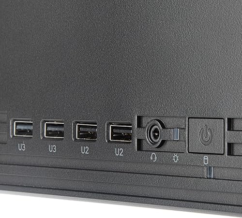 Miniatura 6 de SilverStone Technology Milo 11 Slim & Compact Micro-ATX enclousre para oficina o cine en casa, requiere TFX PSU (se vende por separado), SST-ML11B