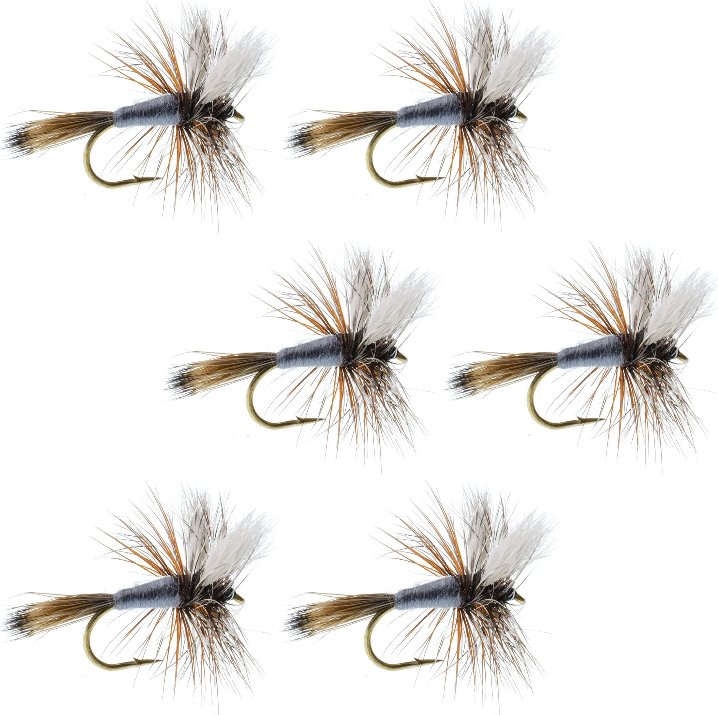 The Fly Fishing PlaceAdams Wulff Classic Trout Dry Fly Fishing Flies - Set of 6 Flies Size 14