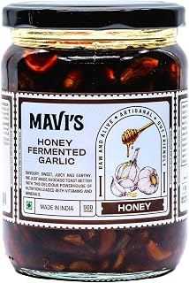 MAVI's Honey Fermented Garlic | Long Ferment | 100% Natural & No Preservatives, Artificial Flavour, Colour or Sweetener | ... Price In India