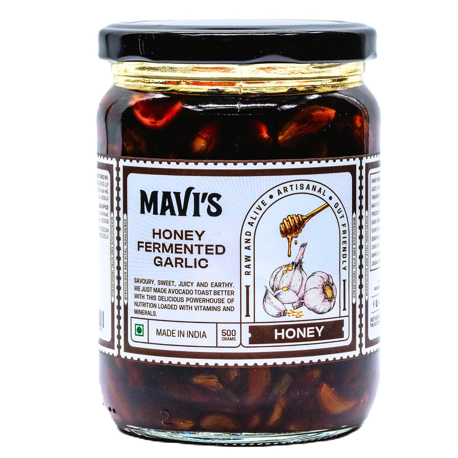 MAVI's Honey Fermented Garlic | Long Ferment | 100% Natural & No Preservatives, Artificial Flavour, Colour or Sweetener | ... - Review, Price and Buying Guide