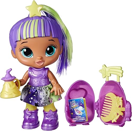 Miniatura 3 de Baby Alive Star Besties Muñeca, Luna encantadora, muñeca temática espacial de 8 pulgadas para niñas y niños de 3 años en adelante, accesorios