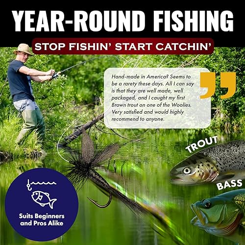 Miniatura 7 de RoxStar - Tienda de pesca con mosca Orgullosamente atada a mano en los Estados Unidos Surtido de moscas de trucha occidental Las 24 mejores