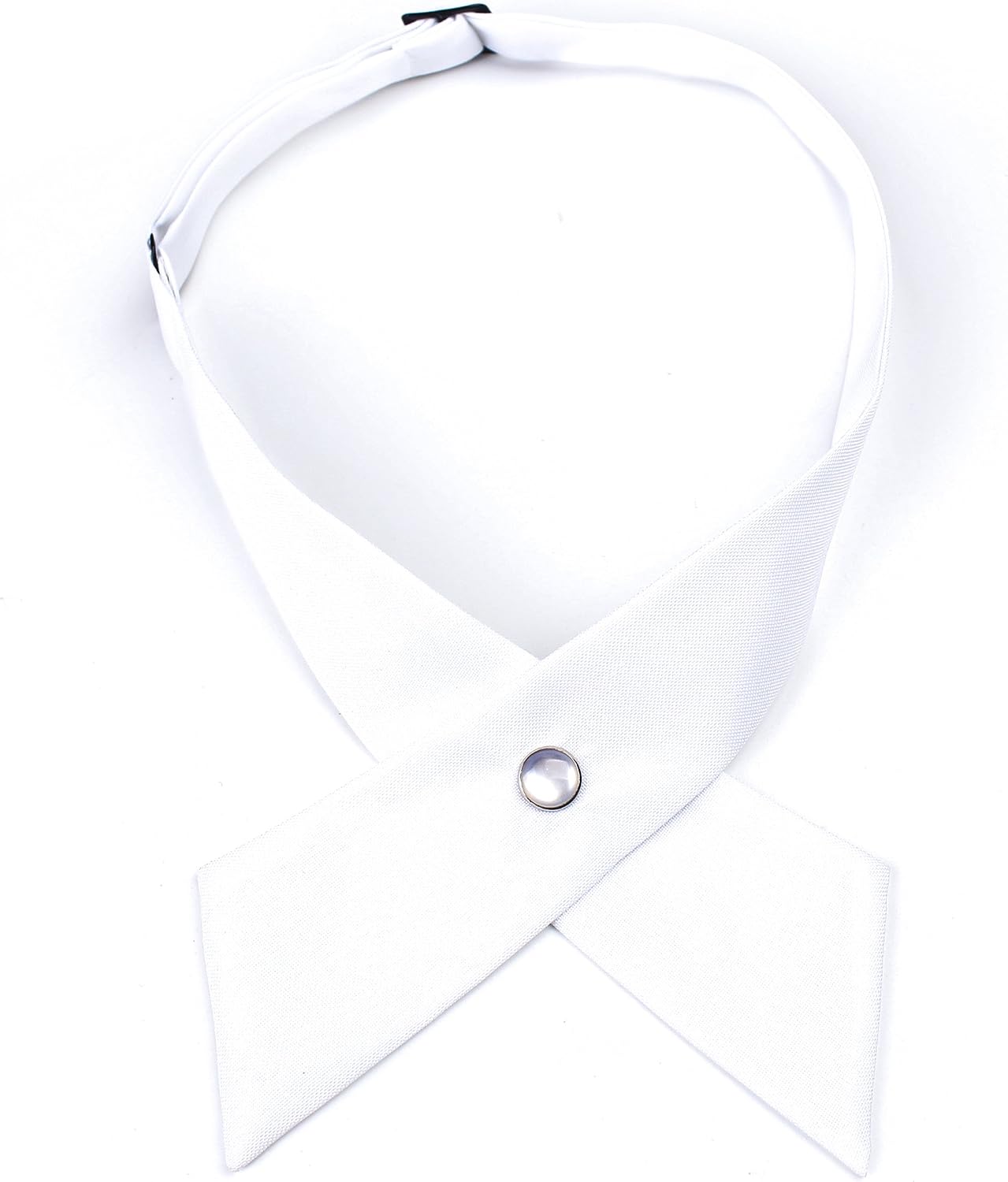 LEVAO Solid Color Criss-Cross Tie, Girls' School Uniform Cross Adjustable Bowtie