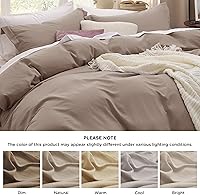 Vista 149 de Bedsure - Juego de ropa de cama de 2 piezas con 1 funda de edredón y 1 funda de almohada, extrasuave, prelavado, con cremallera, sin edredón