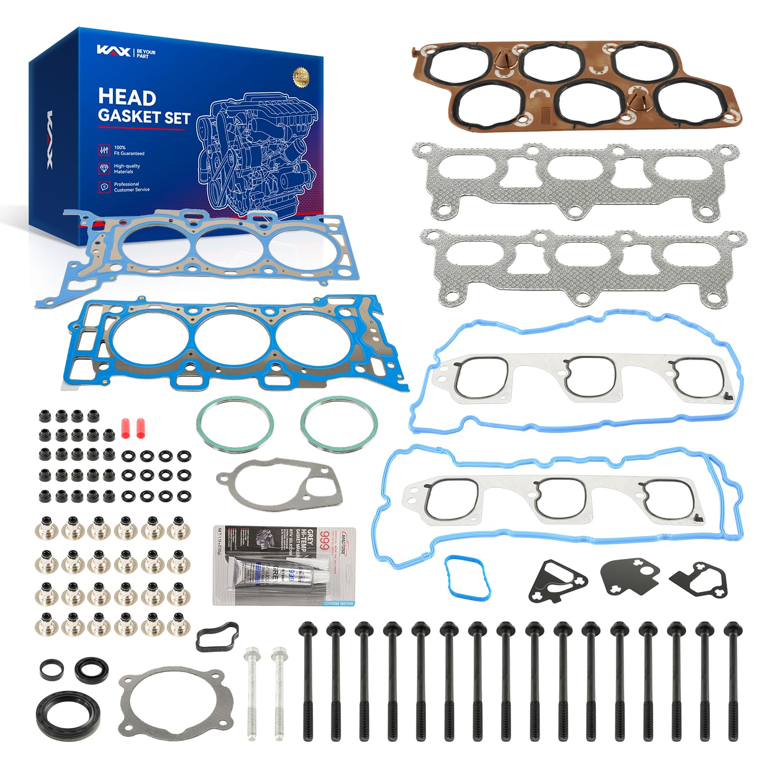 KAX Head Gasket Set Fit for Pontiac G8 2008-2009 3.6L