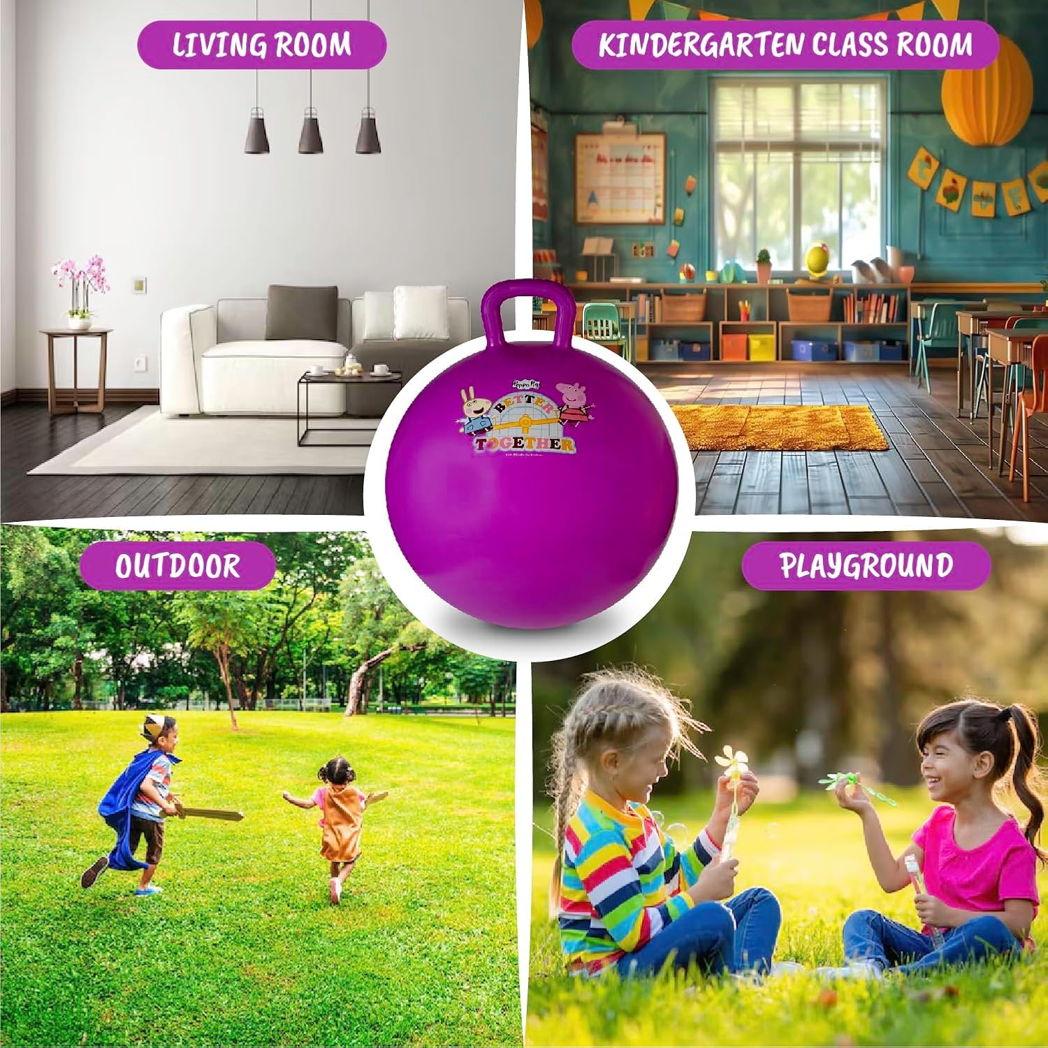 ZJFIT Hochwertiges Indoor Outdoor Kinder Balance Übungs spielzeug Leuchten Panda