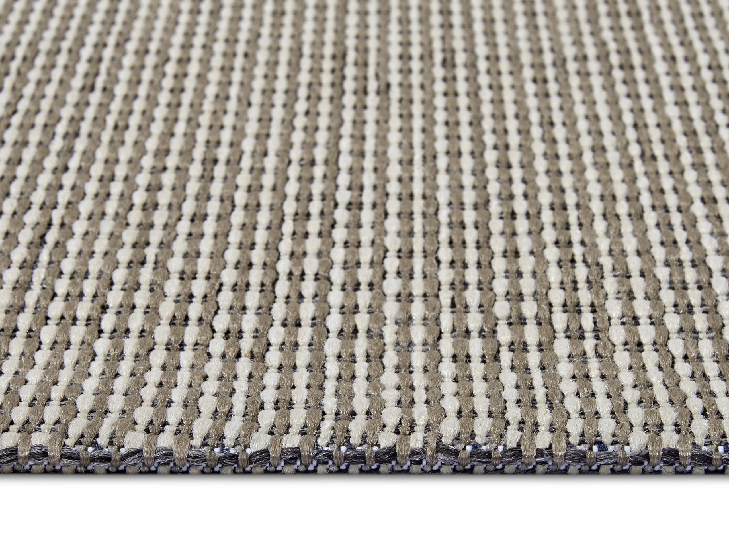 HANSE Home Pure - Alfombra Impermeable para Interior y Exterior, diseño Moderno, Resistente al Agua, Tejido Plano, para jardín, balcón, terraza, salón, Color Beige, 76 x 150 cm