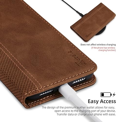 Miniatura 5 de Funda para Xiaomi 12S Ultra, funda de piel sintética con tapa para Xiaomi 12S Ultra Folio Wallet Cover con tarjetero cierre magnético Kickstand a