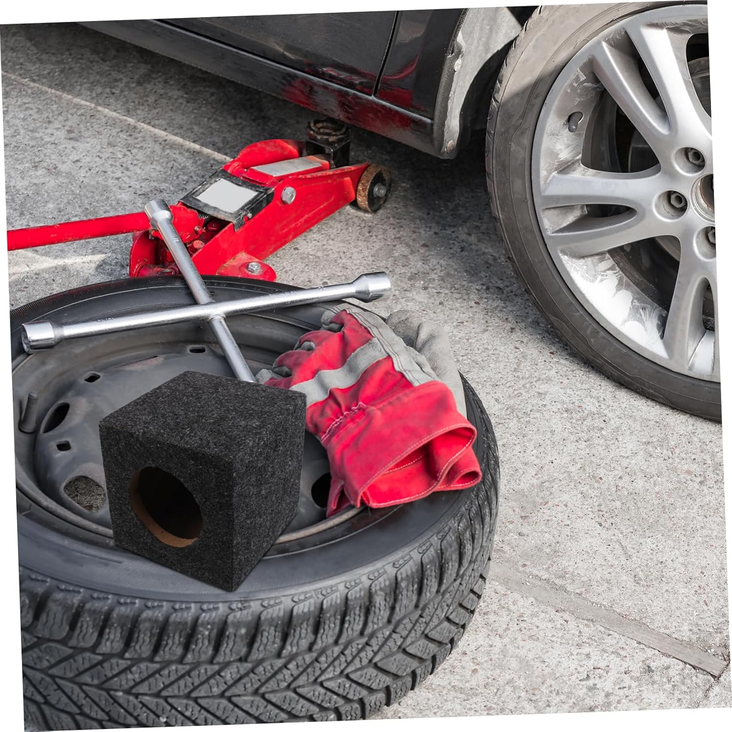 Cabilock Square Wooden Subwoofer Enclosure for Truck Durable Car Audio Speaker Box Replacement Easy Installation for Enhanced Audio Performance Stylish Design for Vehicle Interiors