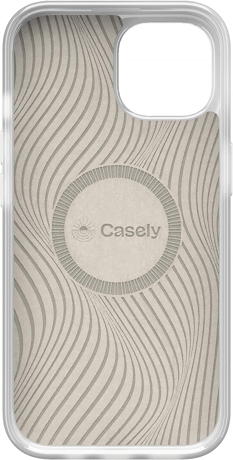 Casely iPhone 15 Plus Case | Sage Garden | Green Floral | Compatible with MagSafe | Classic Ultra Slim Design