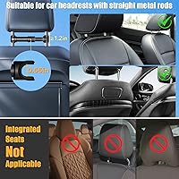 Vista 6 de najiaxiaowu Soportes para Tabletas PC Paquete de 2 Soporte para Tableta para Coche, Soporte para Reposacabezas de iPad para iPad/Teléfonos