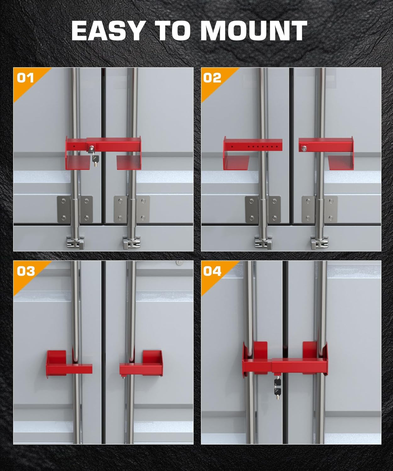 Shipping Container Lock Cargo Door Lock Fit for Semi Trailer Truck Sea Container