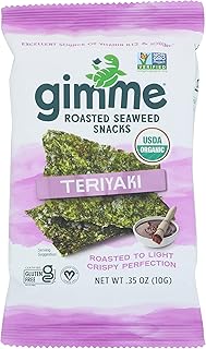GimMe Organic Roasted Seaweed Snacks Teriyaki -- 0.35 oz by Gimme