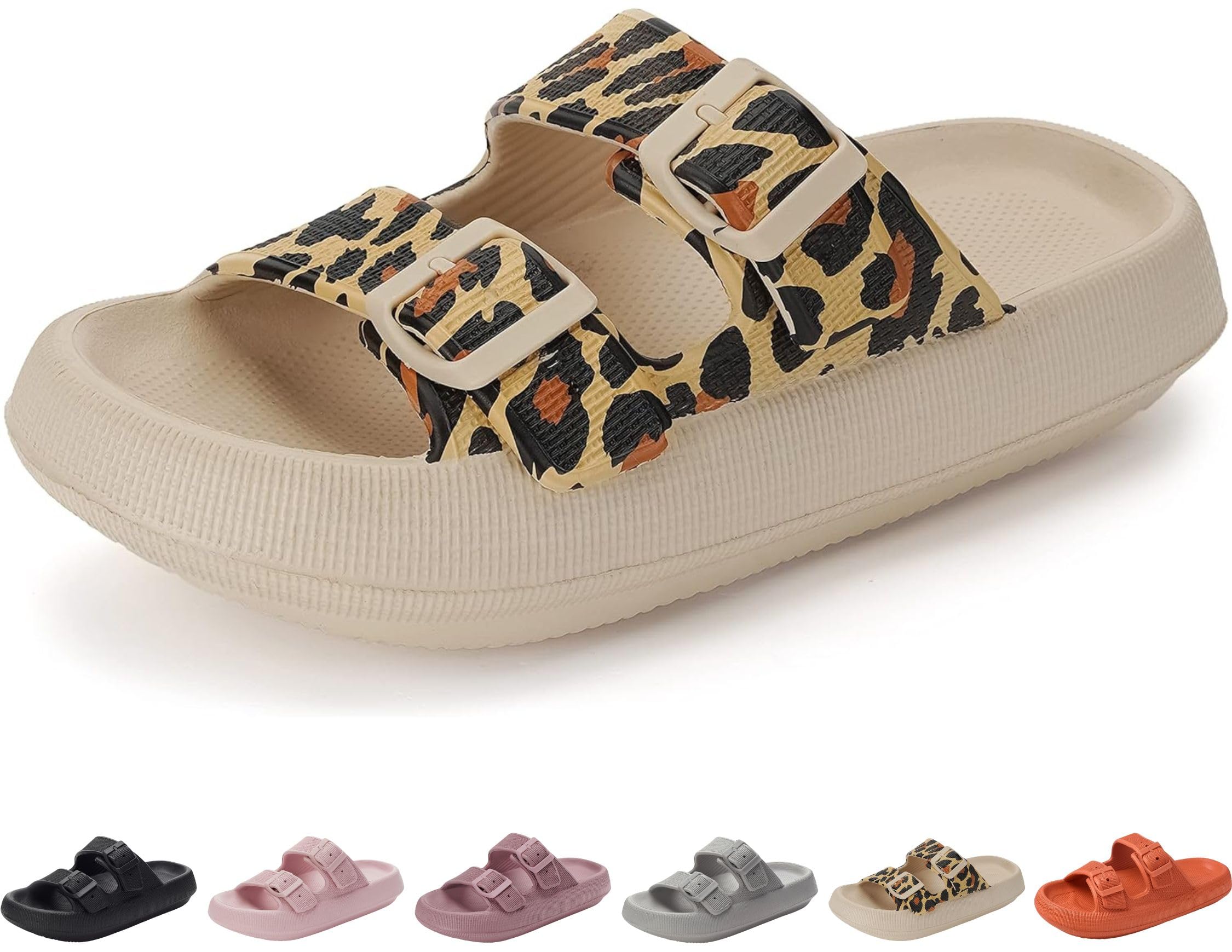 GARDMA Genuine Pillow Slippers for Women and Men | House Slides Shower Sandals | Extremely Comfy | Cushioned Thick Sole | Cloud Slides | Lightweight