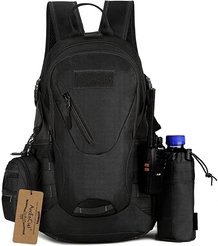 Miniatura 7 de MochilasArcEnCiel tácticas de viaje ultraligeras para hombre de gran resistencia impermeables y con parche para caza soldado de rango