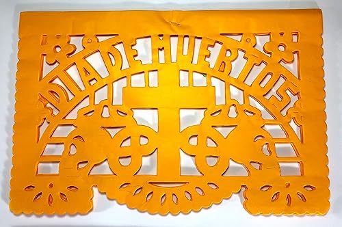 Miniatura 3 de Paquete de 20 Frontales Altar de Ofrendas Kit de Suministros Dia de Muertos Decoración Día de los Muertos Colorido Tamaño Mediano Papel de Seda