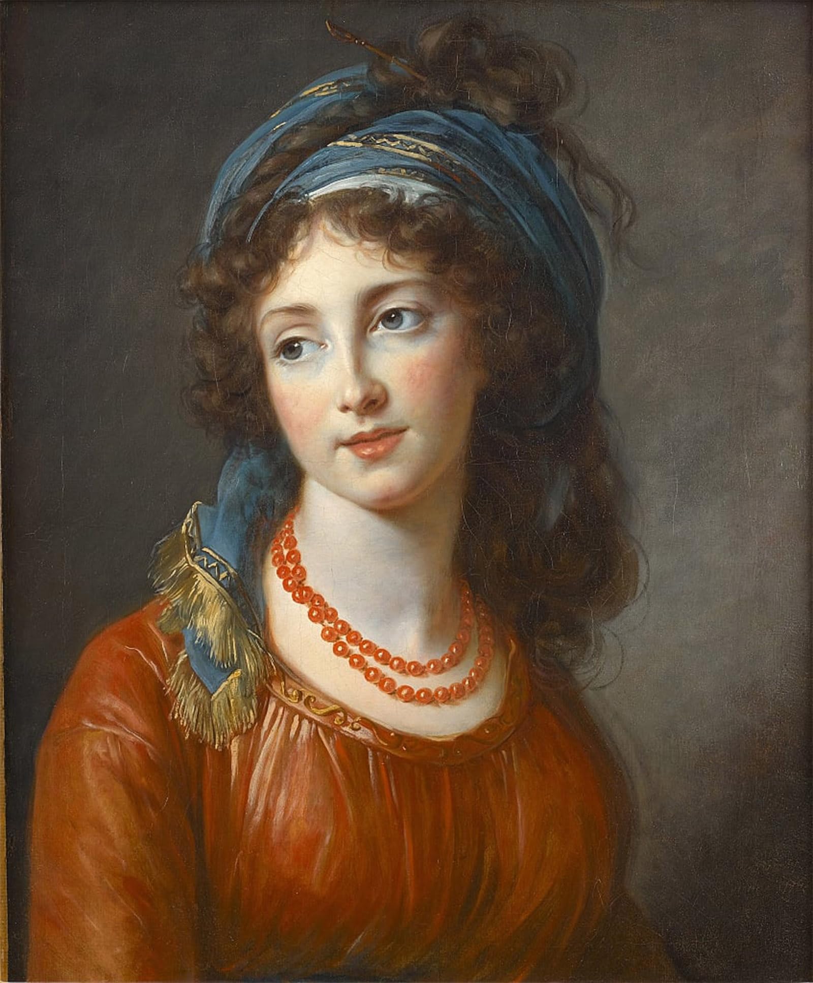 POSTERIIk Vintage Print Pop Art Landscape Artwork Portrait of Aglaé by Elisabeth Louise Vigee Lebrun Art Prints for Office Home Decor 60x90cm