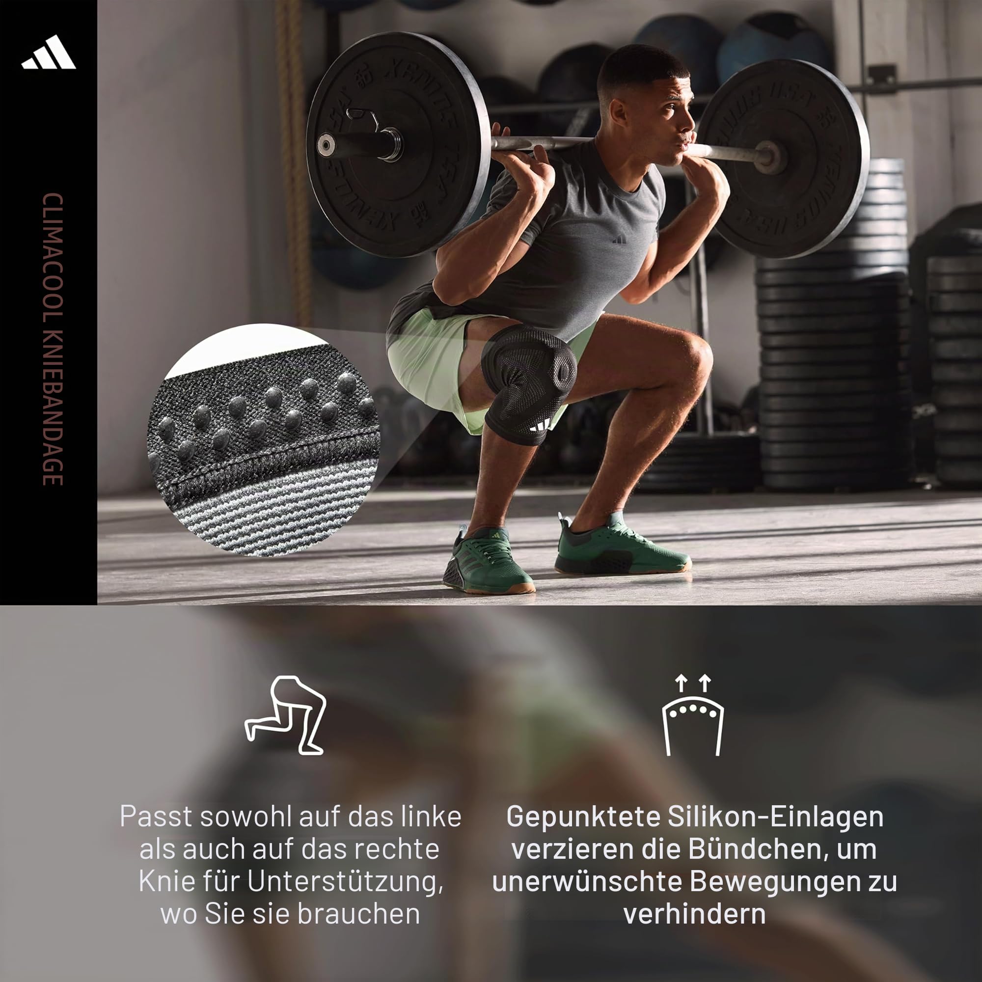 adidas Kniebandage mit Patellaring