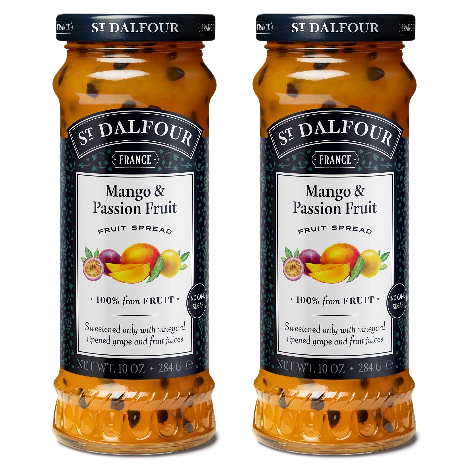 St. Dalfour Mango & Passion Fruit / 10 Ounce (Pack of 2) / 2 Jams & Preserves