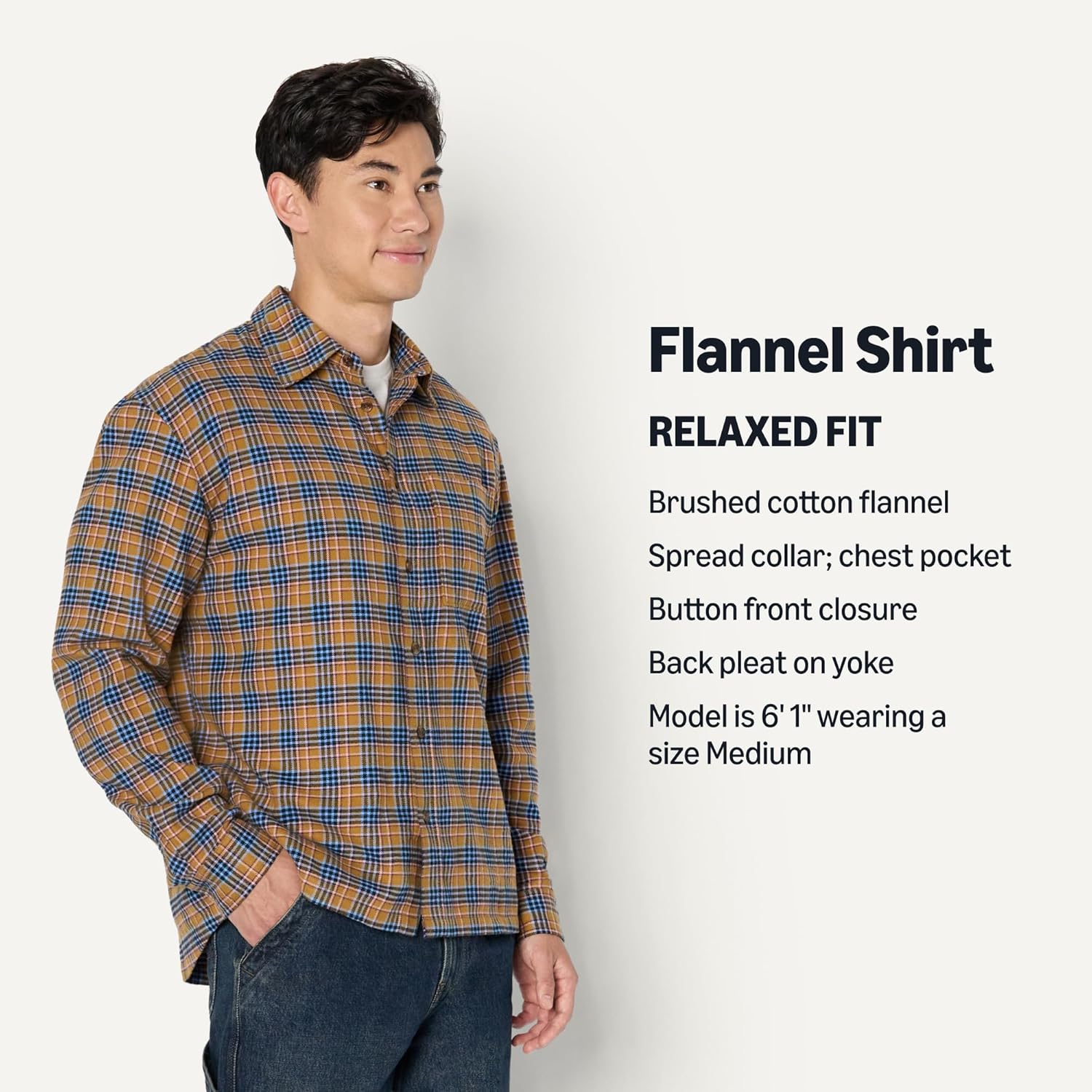 Amazon Essentials (Demi's Pick) Men's Relaxed-Fit Long-Sleeve Flannel Shirt - Image 4