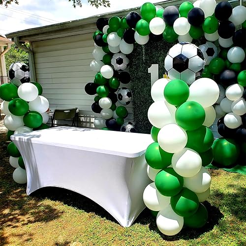 Miniatura 5 de 8 globos de fiesta de fútbol, globos de papel de aluminio de 18 pulgadas, copa del mundo 2022, globos de aluminio de Mylar en forma de fútbol para