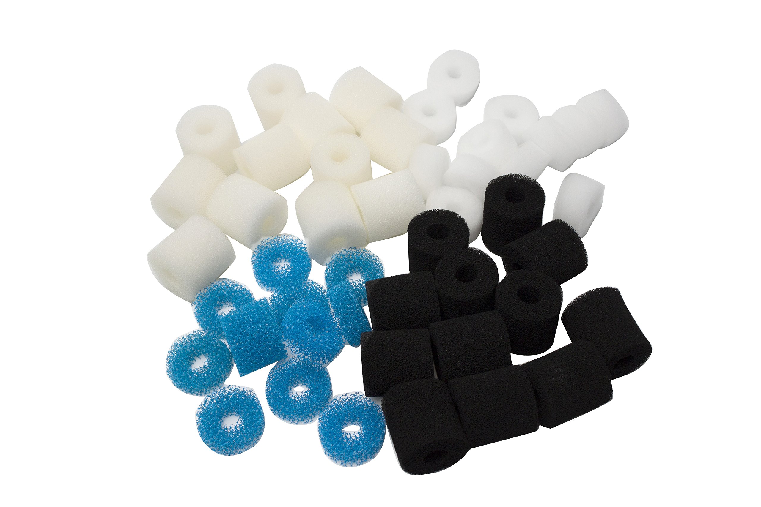 Juego de 48 almohadillas de filtro de carbono grueso de espuma para cartuchos Eheim Aquaball 2208 2210 2212/60 130 180
