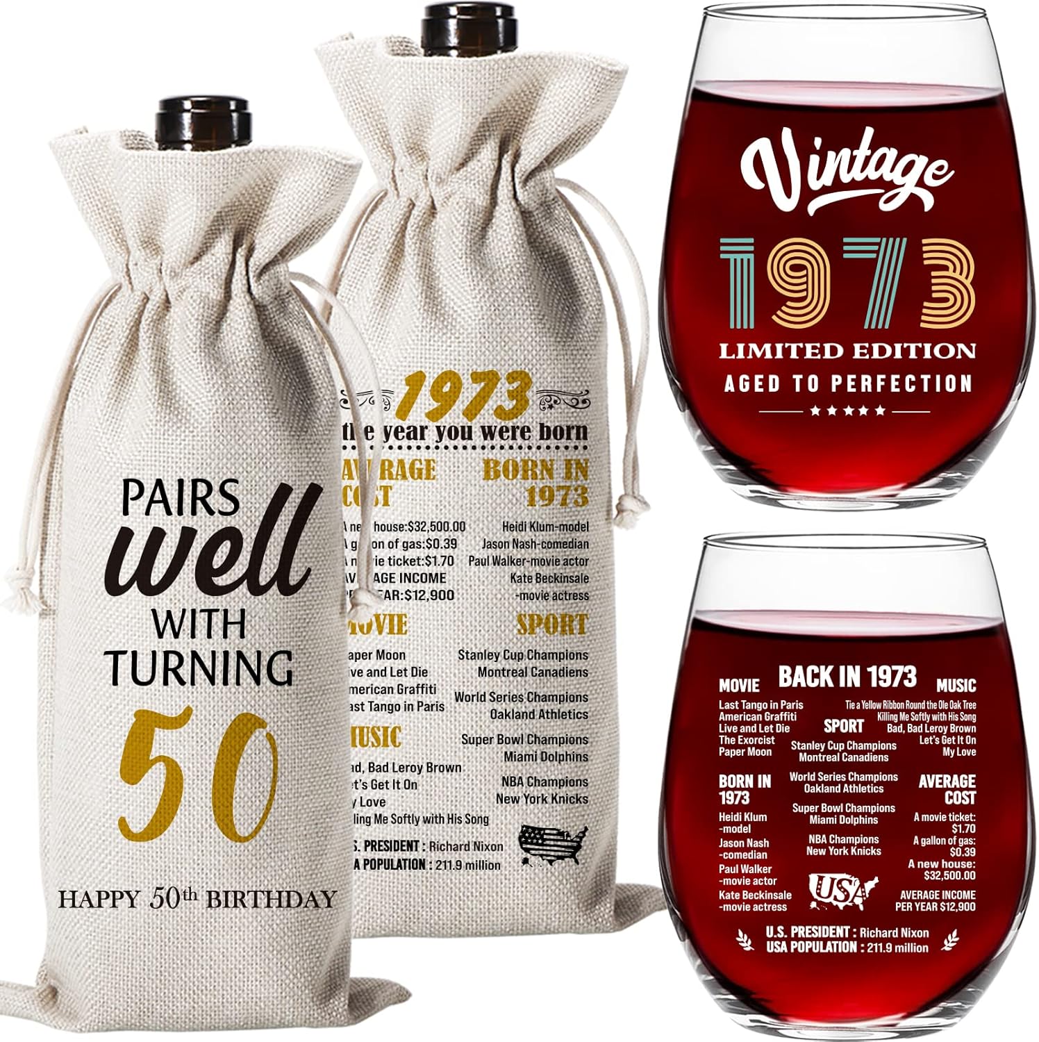 50th Birthday Gifts for Women Men 50 Years Old Birthday