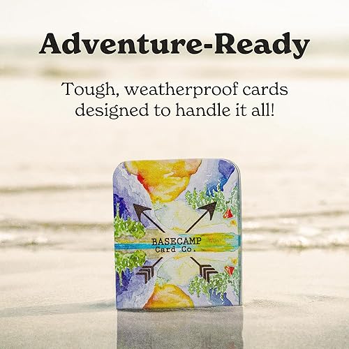 Vista 5 de Basecamp Cards: Iniciadores de conversación de edición original - 52+2 preguntas únicas para la familia - Tarjetas de conversación familiar - Juego