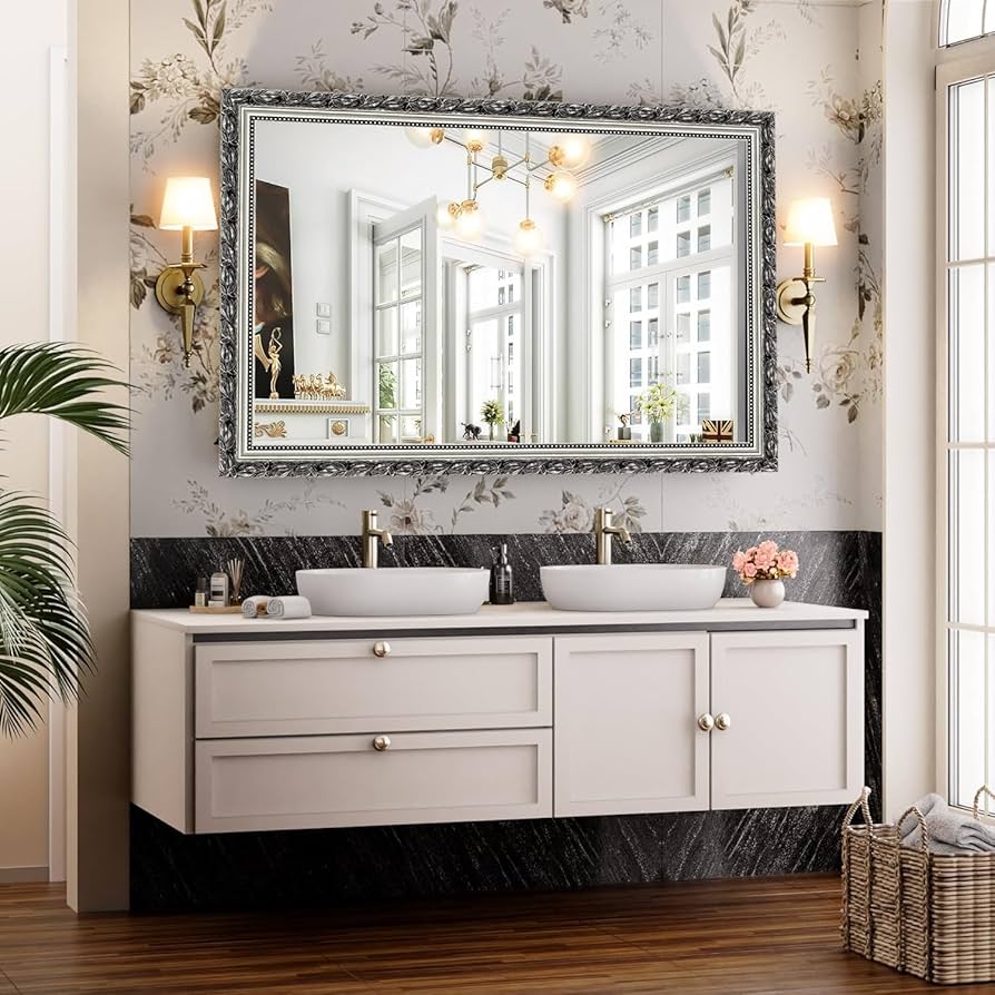 vintageミラー Amazon.com: Vintage Bathroom Mirrors for Wall, Rectangle