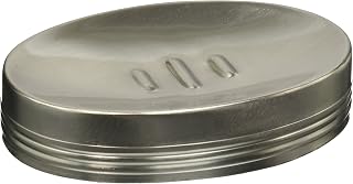 nu steel SPM3H Special Collection Dish, Sink Bar Soap Holder for Kitchen, Bathroom, Shower and Countertop, Metal Brushed Finish, Matt Pewter