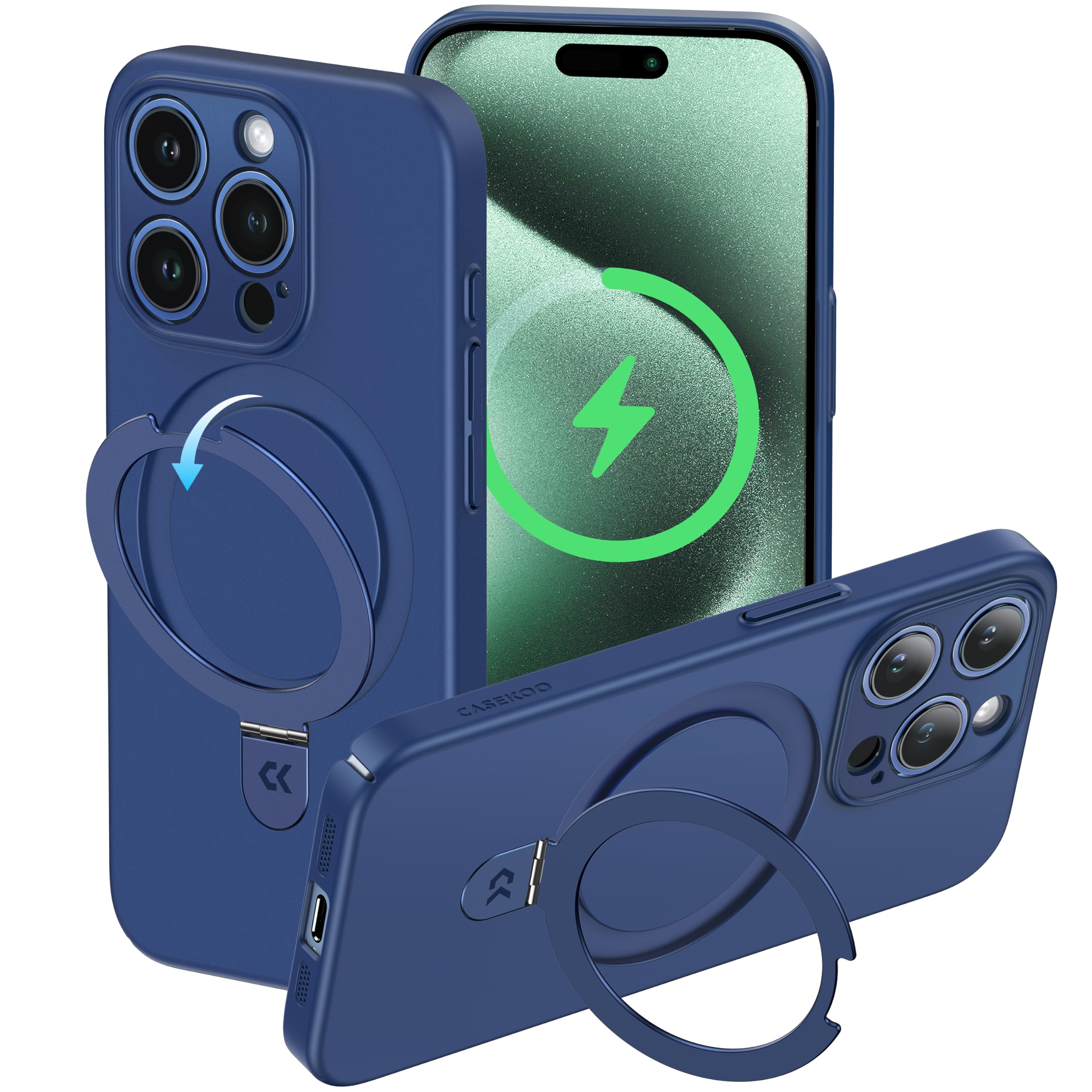 Amazon.co.jp: 【極薄！機能充実】CASEKOO iPhone 15 Pro 用