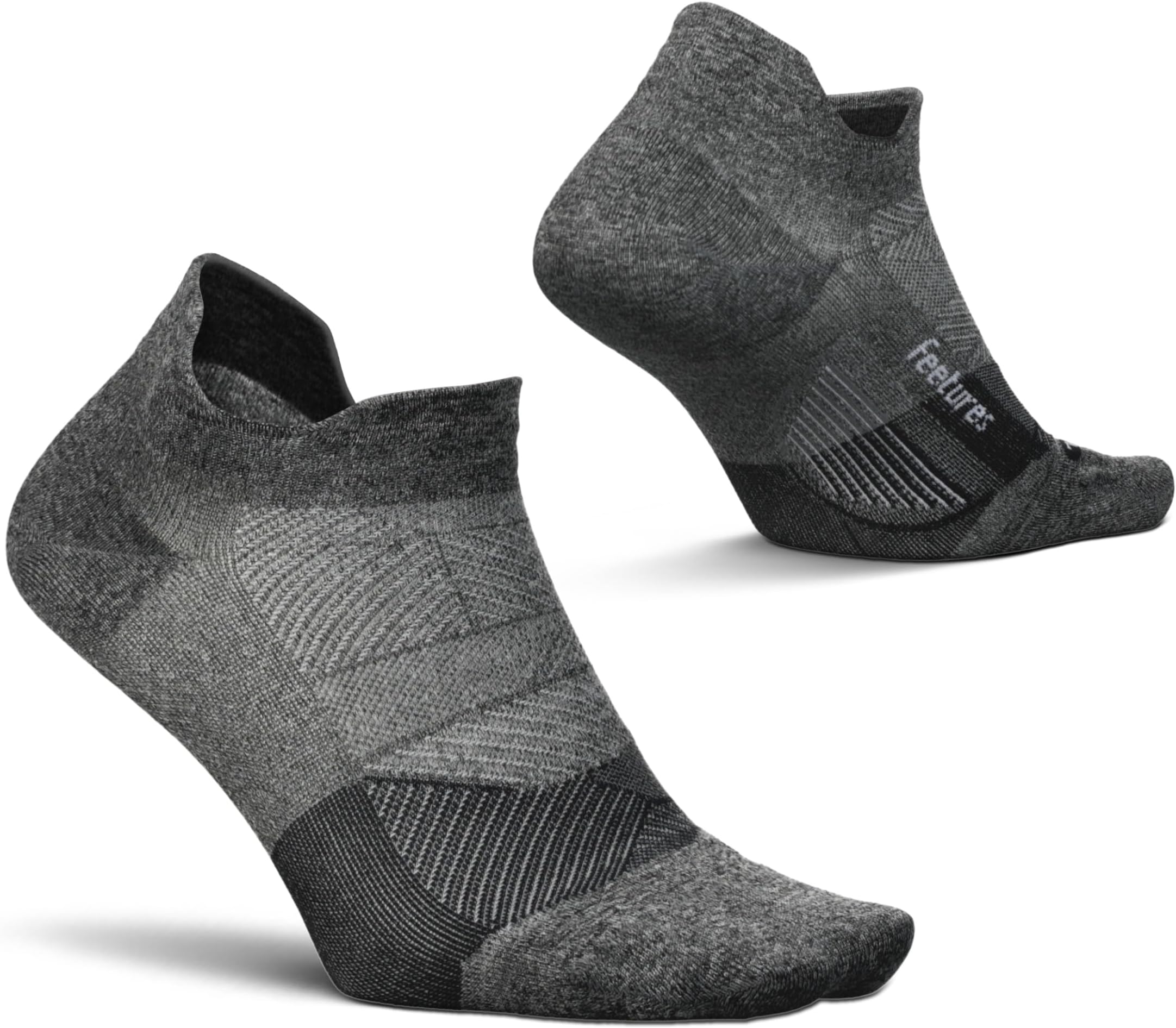 Feetures Elite Ultra Light Cushion Ankle Socks - Sport Sock with Targeted Compression (1 Pair)