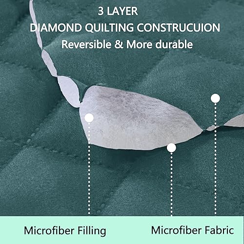 Miniatura 3 de Fundas para silla reclinable, reversible, funda de sofá para mascotas, protector de muebles para niños perezosos (silla de 23 pulgadas, azulbeige)