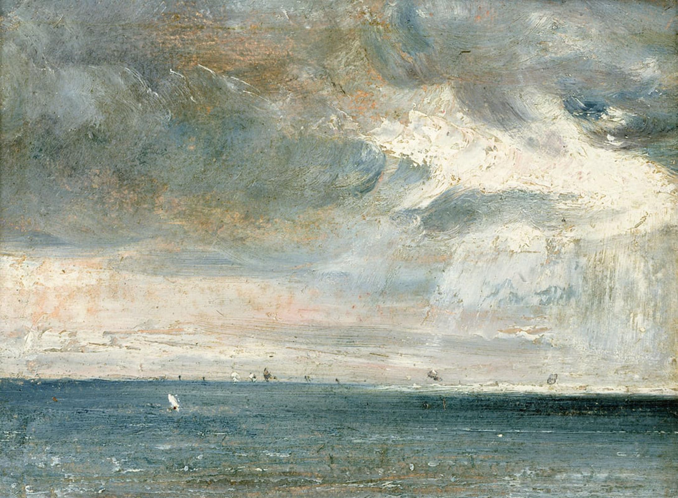 SERENDIPITP Retro Picture Poster Wall Art Pictures Painting Study of Sea and Sky by John Constable Wall Art Canvas Print for Wall Decor 60x90cm