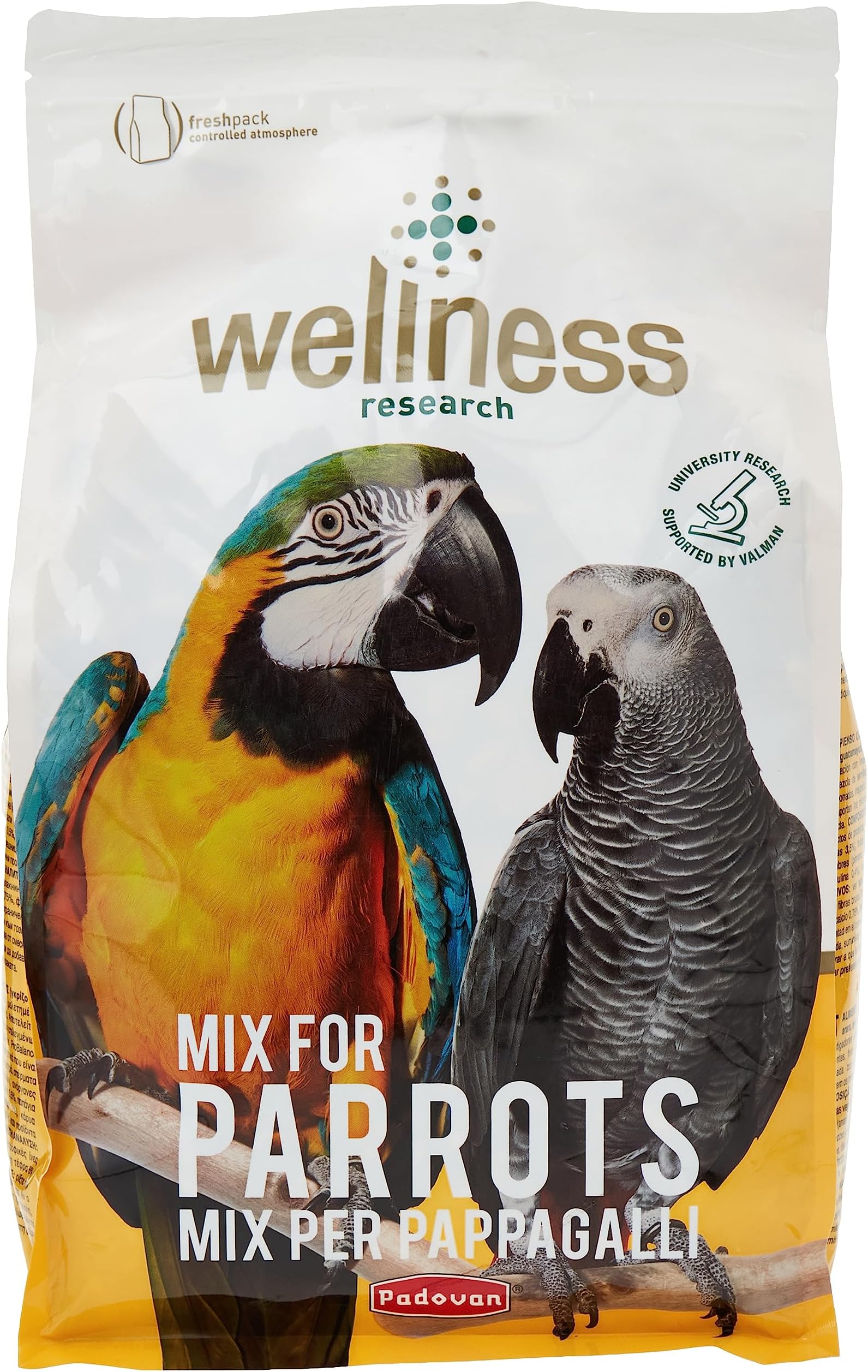 Padovan Wellness Parrots Bird Food 2.5Kg