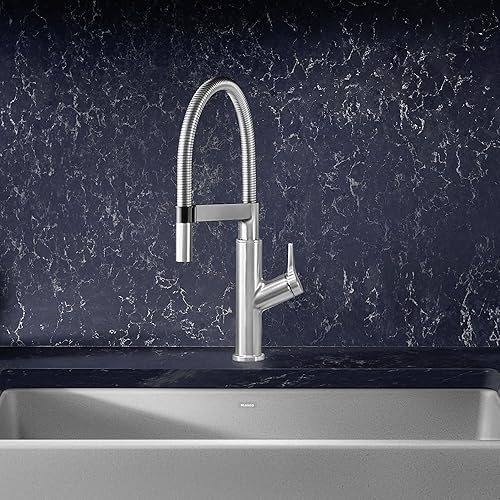 Miniatura 3 de BLANCO, Grifo de cocina inoxidable 401991 SOLENTA Semi-Pro, 1.5 GPM