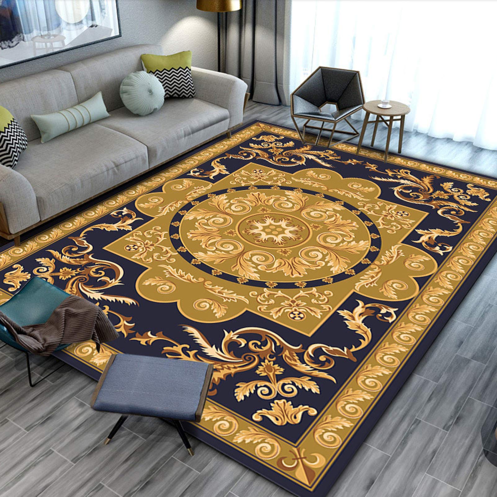 Amazon｜ラグ 60cm*160cm ラグカーペット エスニック ペルシャ