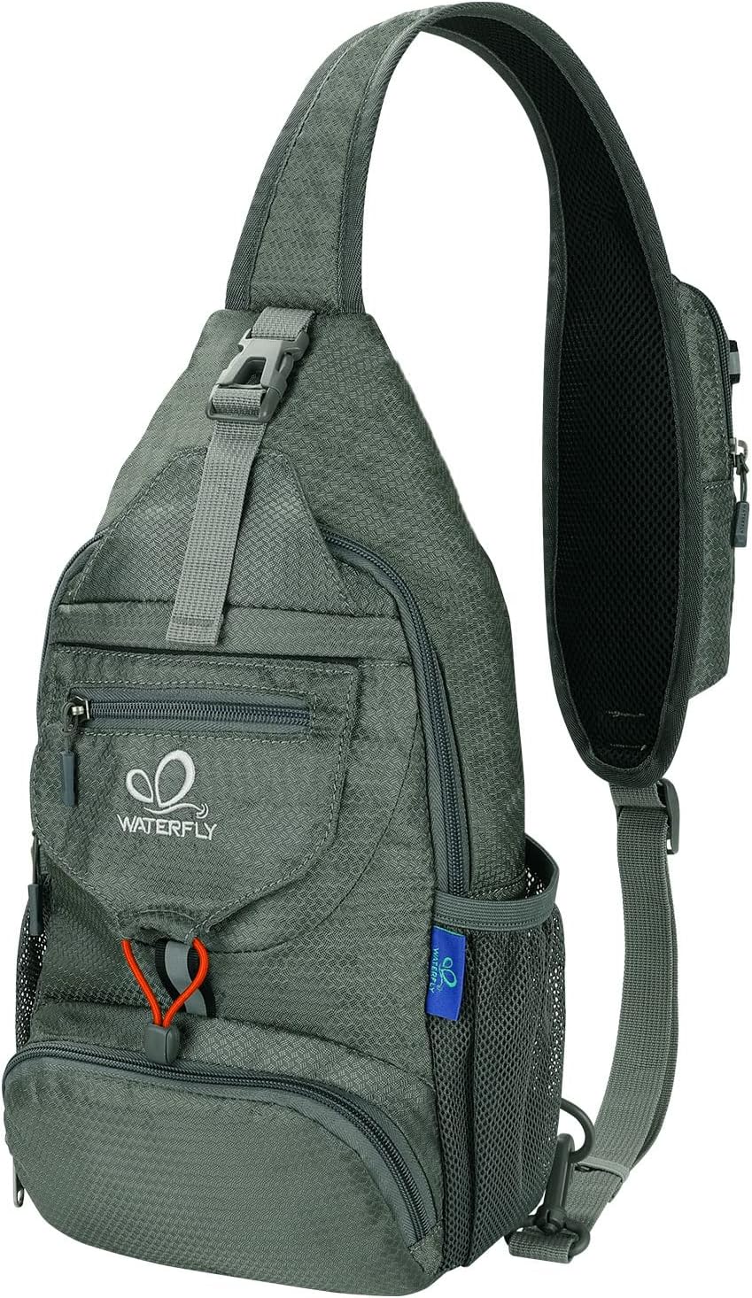 WATERFLY Packable Small Crossbody Sling Backpack Shoulder Chest Bag