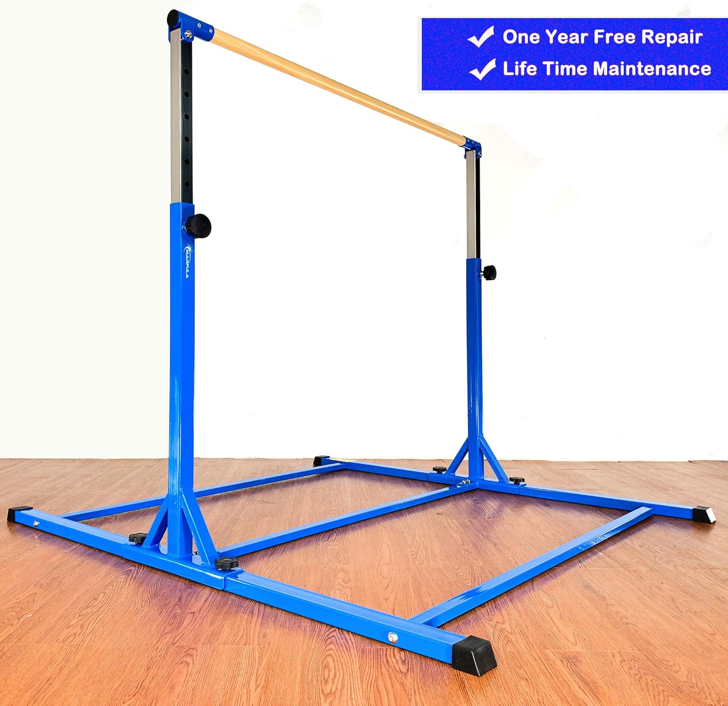 MARFULA Adjustable Gymnastics Bar Kip Bar with Fiberglass Rail & 304 Stainless Steel Arms for Kids and Gymnast Exercise Home and Gym Club Use : Sports & Outdoors