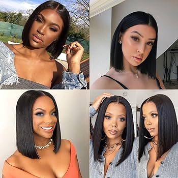 Amazon.com : ZBYXPP 200% Density Bob Wigs, Straight Human